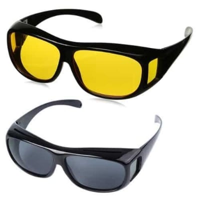 Picture of Night Driving Glare Night Vision Sunglass Goggles - Yellow