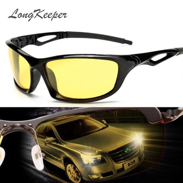 Picture of Night Driving Glare Night Vision Sunglass Goggles - Sun Glass - Yellow