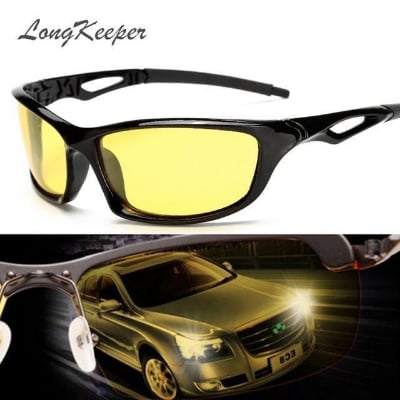 Picture of Night Driving Glare Night Vision Sunglass Goggles - Sun Glass - Yellow