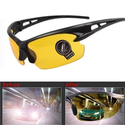 Picture of Night Vision Full Eye Covering Glasses (Unisex)(Null) - Yellow