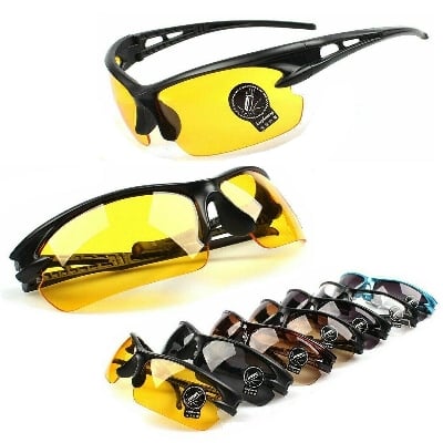 Picture of Hd Definition Aviator Night Vision Glasses Driving Sunglasses Yellow Lens(Null) - Yellow