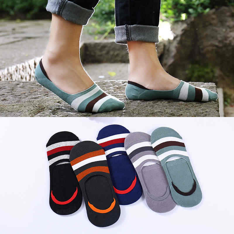 Picture of Men No Show Low Cut Loafer Socks_3 Pairs - Black
