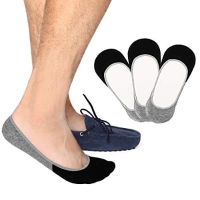 Picture of Loafer Socks For men - 2 Pairs - Black