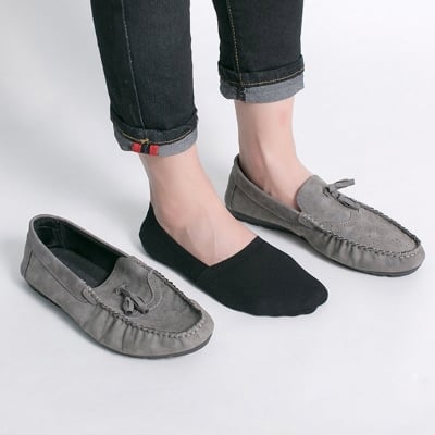 Picture of Invisible Non Slip Liner Socks Casual Footies for Loafer Boats - Black