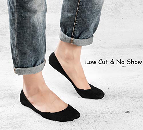 Picture of Men Non-Slip Cotton Invisible Socks Loafer Socks - Black