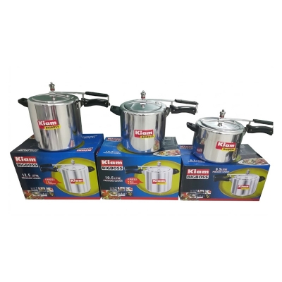 Picture of Kiam BIGBOSS Pressure Cooker (ORDER AS PER SIZES) (Silver8.5L)