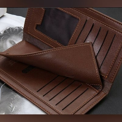 Picture of Latest Design Long Slim Men Wallets - Brown