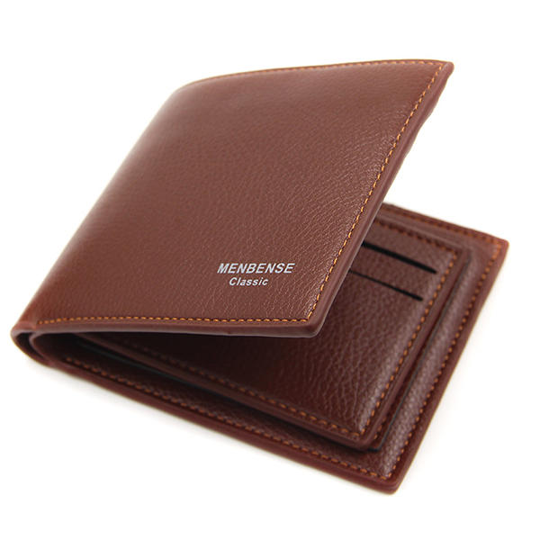 Picture of New Style Leather Short Men's Wallets - Brown