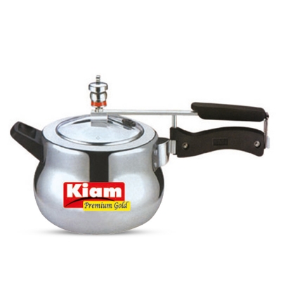 Picture of Induction Kiam Premium Gold Pressure Cooker (ORDER AS PER SIZES) (Silver5.5L)