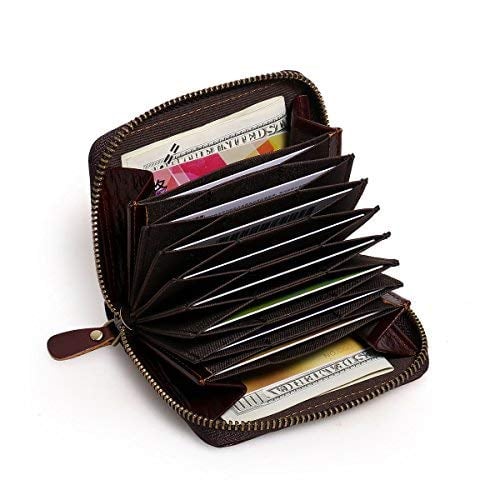 Picture of Wallets for Women Small Blocking Zipper Credit Card Wallet/Purse