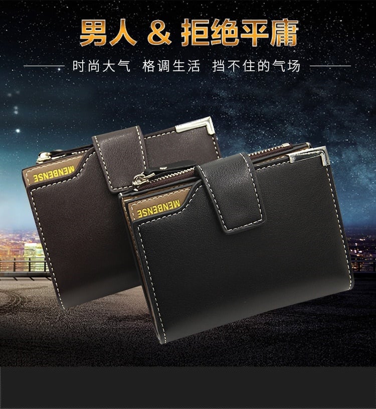Picture of Baellerry Black Faux Leather For Men - Smart Wallets