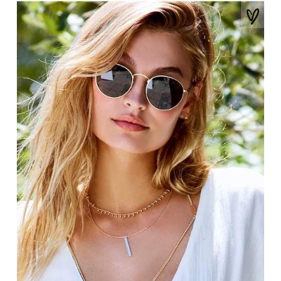 Picture of Classic Style Small Round Shape Sunglasses for Men/Women(Null) - Black