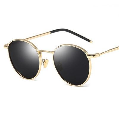 Picture of Metal Round Sunglasses for Men(Null) - Black