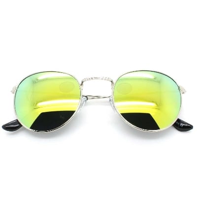 Picture of Metal Round Circle Style Sunglasses(Null) - Green