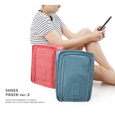Picture of Travel Shoes Box Organizer Laundry Shoes Sorting Pouch Portable
