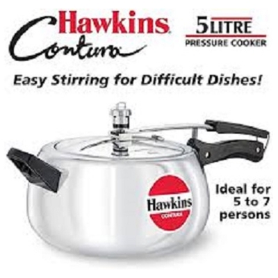 Picture of Hawkins Contura Silver Pressure Cooker 1.5L-6L (Silver5)