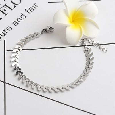 Picture of Women Choker Simple Style Metal Tassel Necklace(Null) - Silver