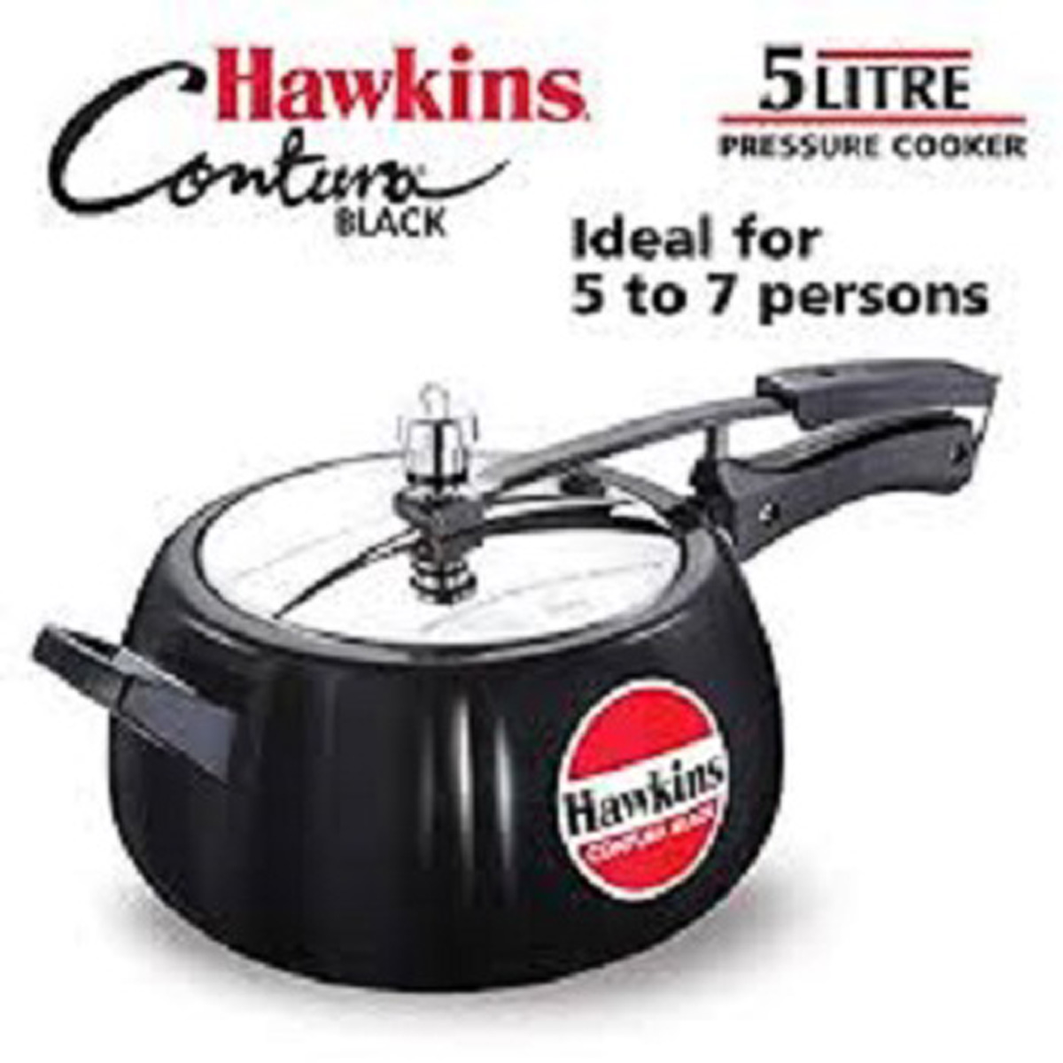 Picture of Hawkins Contura Pressure Cooker 1.5 Liter - 6.5 Liter BLACK (Ash5)