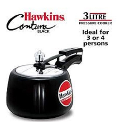 Picture of Hawkins Contura Pressure Cooker 1.5 Liter - 6.5 Liter BLACK (Ash3)