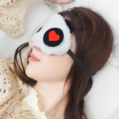 Picture of Eyeshade Shading Sleep Cotton Eye mask sleep mask Eye Cover Care - White