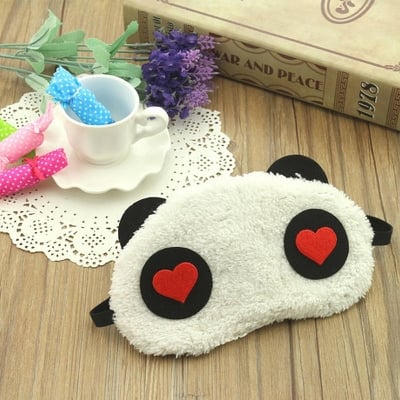 Picture of New Cute Face White Panda Eye Mask Eyeshade Shading Sleep Eye Mask - White