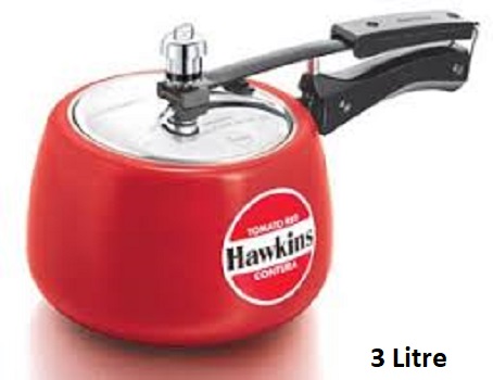 Picture of Hawkins Contura Color Pressure Cooker 3-5 Liter (Tomato Red) (Red3)