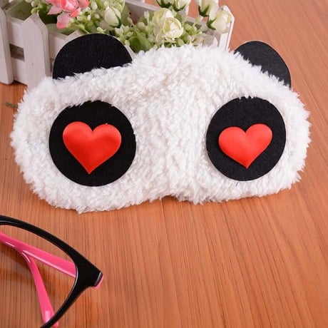 Picture of New Cute Face White Panda Travel Eye Mask