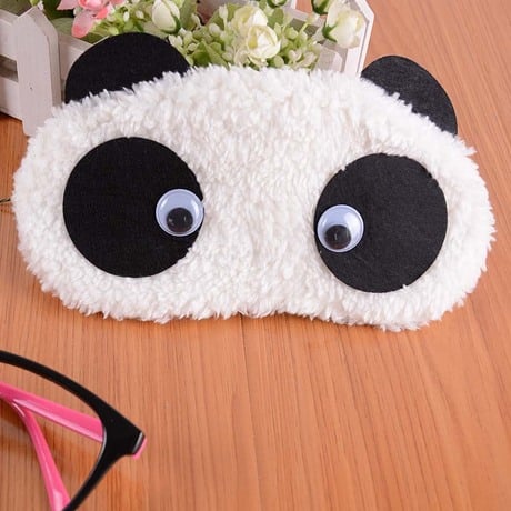 Picture of Blindfold 3D Eye Mask Soft Padded Sleep Travel Shade Cover - White