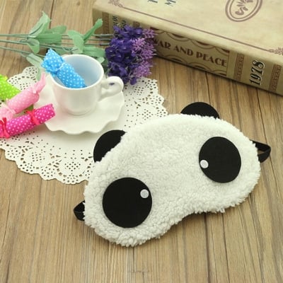 Picture of Sleep Eyes Cover Sleeping Travel Eye Mask - White