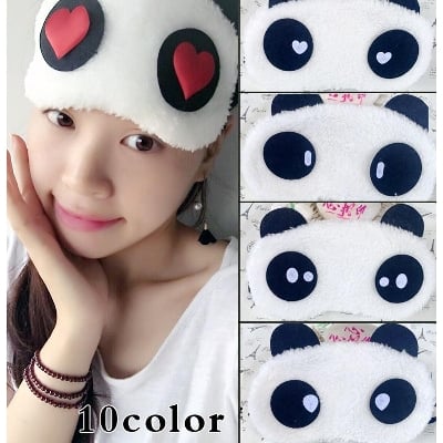 Picture of Korean eye cute panda plush sleep Travel Eye Mask