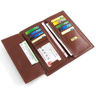 Picture of Fahsion Business Casual Leather Long Wallet - Brown