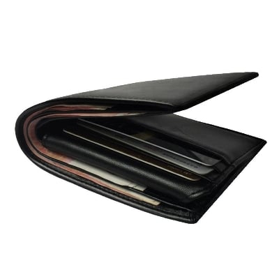 Picture of Multifunctional Pure Leather Wallet - Black