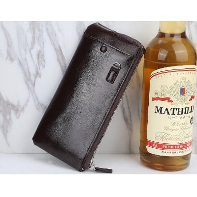 Picture of New men's bag, easy to carry out, multi-functional wallet. - Chocolate