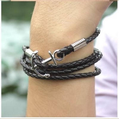 Picture of Best Leather Bracelets for Men(Null) - Black