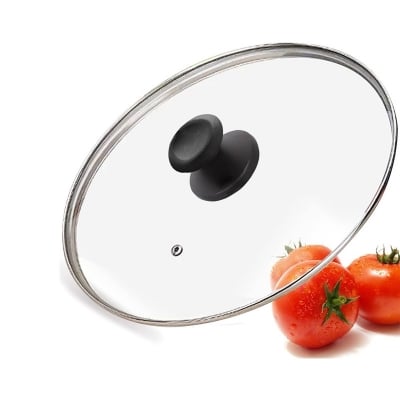 Picture of Glass Lid for Rice Cooker/Glass Lid for Korai/Glass Lid for Frying Pan/Glass Lid for Casserole (20CM)