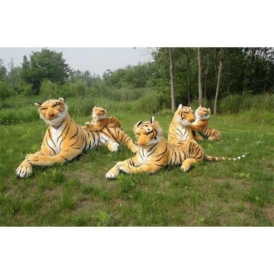 Picture of Tiger Stuffed Animal Toy - Yellow - Yellow