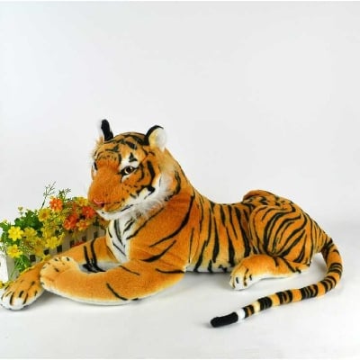 Picture of Tiger Stuffed Animal Toy - Yellow - Yellow