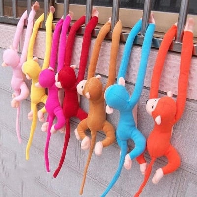 Picture of 60cm Monkey Doll Curtains Baby Sleeping Appease Animal