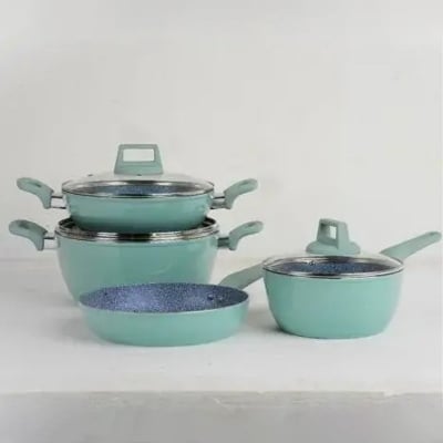 Picture of Kiam Non-Stick 7 Pcs Cookware Set (Induction bottom) (Multicolor)
