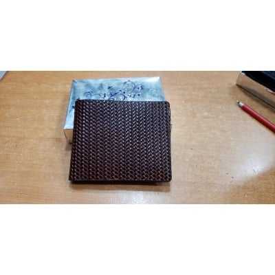Picture of Wallet Frosted Design Leather Wallets Card Holder - Chocolate