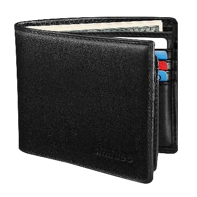 Picture of Multifunctional Pure Leather Wallet - Black