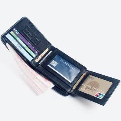Picture of Mens Fashion Multifunctional Luxury Long Wallet - Black