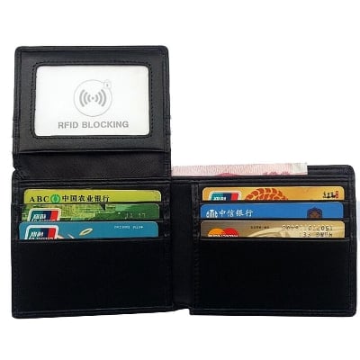 Picture of Men Long Multifunctional Large Capacity Fashion Wallet - Black