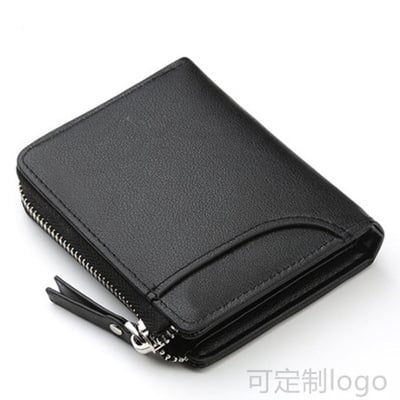 Picture of Leather One Zipper Pockets Wallet for Men