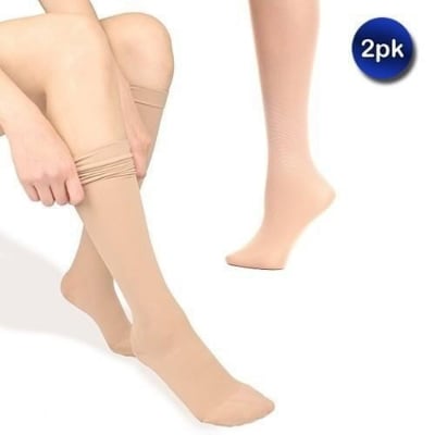 Picture of skin colour Sun protection transparent ladies socks