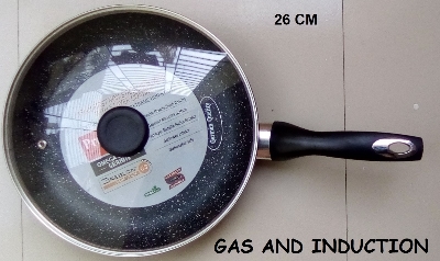 Picture of Prestiege INDUCTION Fry pan Size 26CM (MULTIPLE COLOR) (Multicolor26WITHGL)