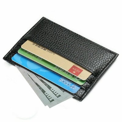 Picture of Slim Leather Card Holder - Black