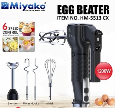 Picture of Miyako Egg Beater and Mixer (AS PER GIVEN DETAILS) (Multi5513cx)