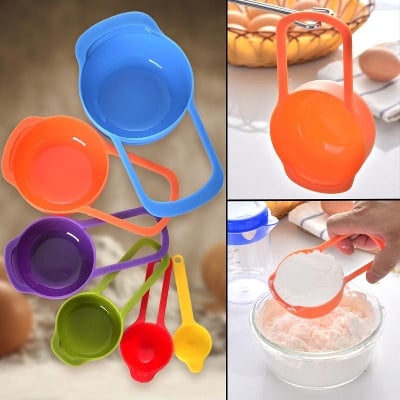 Picture of Measuring Cups And Spoons For Cake Baking (Set Of 6)
