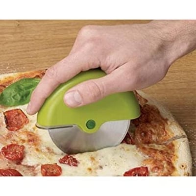 Picture of MINI PIZZA CUTTER FOR PIZZA & GARLIC BREADS MUST FOR YOUR KITCHEN GIFTS - Green